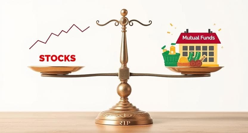 Illustration image for Stocks vs Mutual Funds: Which is Better for Indian Investors?